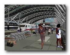 Innenraumperspektive der Halle (49,2 KB)